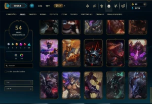 Esmeralda 2 com 100 Champs e 54 Skins +3 Prestigios - League of Legends LOL