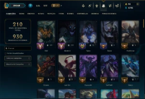 Esmeralda 2 com 100 Champs e 54 Skins +3 Prestigios - League of Legends LOL
