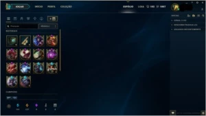 Conta lol Platina V mais 107 skins, quase todos os campeões. - League of Legends