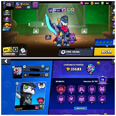 Conta top de brawl stars.