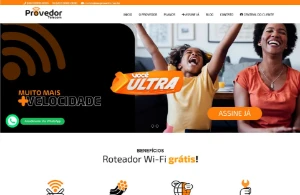 Site pronto para empresa provedoras de internet - Serviços Digitais