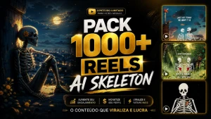 1000+ Reels de Esqueletos IA Para Viralizar nas Redes - Vídeos e Cortes Cortes Virais
