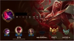 gold5 soloq/platina5 flex 9 rune page 96 champs + 37 skin - League of Legends LOL