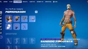 Conta Fortnite + Skin Psicopata + Jogo Base Borderlands 3