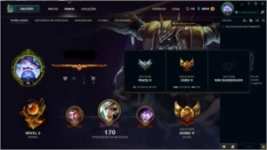 conta lol ouro com 15 skins - League of Legends