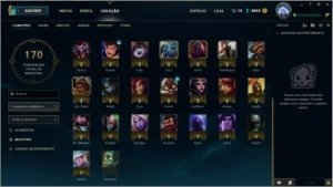 conta lol ouro com 15 skins - League of Legends