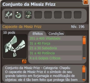 [PROMOÇÃO] set missiz frizz  HELIOBOROS - Dofus