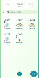 Mewtwo Shadow Brilhante (Shiny) - Pokemon GO