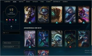 platina 3 31 champs 11 skins - League of Legends LOL