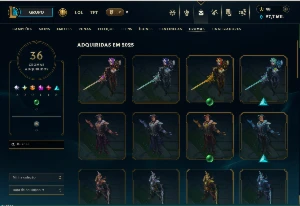 Conta league of legends 225 SKINS LVL 222 LOL
