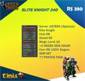 ELITE KNIGHT LEVEL 240 - ASTERA - Tibia