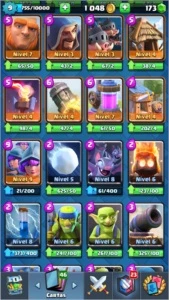 Conta Clash Royale varias lendárias