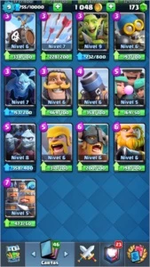 Conta Clash Royale varias lendárias