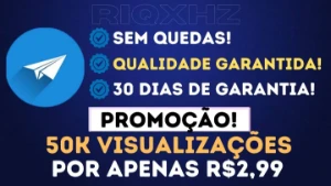 (MELHOR PREÇO!) 50K Visualizações Telegram》2,99 - Redes Sociais