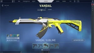 CONTA VALORANT COM SKINS E CHAVEIRO RADIANT