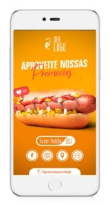 Cartão de visita Interativo com botões clicáveis e QR CODE - Serviços Digitais