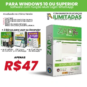 Zappro Wasender Chatbot Extrator - Revenda + Bônus - Outros