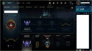 Conta league of legends diamante 3 70+% Winrate LOL
