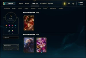 CONTA UNRANKED NVL 30 | 2958 RP | PLATINA 1 TFT | LENDA 3 - League of Legends LOL