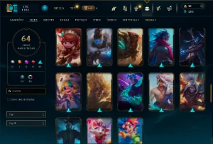 Conta Lol FA  92 Champs 64 Skin + Vitoriosa 18 Cromas Lvl271 - League of Legends