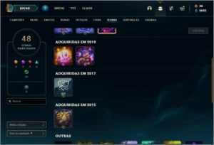 Conta prata 3 com 25 champs e 8 skins + 2 Espolios - League of Legends LOL