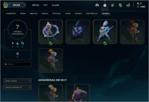 CONTA DE LOL NV 165,B1,59 SKINS,7 CROMAS MUITOS CHAMPS!! - League of Legends