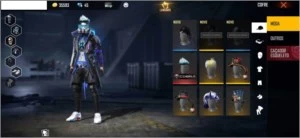 Conta Free Fire com Skin do Cobra, lendária e 6 passes.