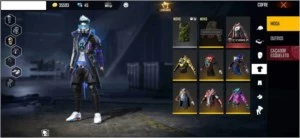 Conta Free Fire com Skin do Cobra, lendária e 6 passes.