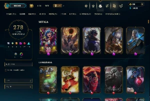 Unranked com TODOS os Champs e 278 Skins +3 Prestigios - League of Legends LOL