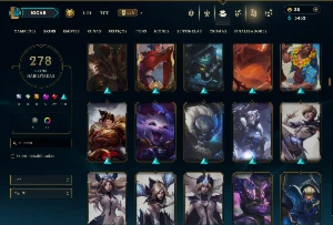 Unranked com TODOS os Champs e 278 Skins +3 Prestigios - League of Legends LOL