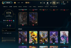 Unranked com TODOS os Champs e 278 Skins +3 Prestigios - League of Legends LOL