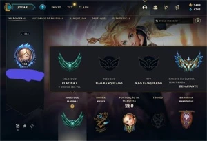Conta LOL platina 1 s11 challenger - League of Legends