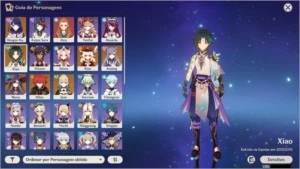 AR 55 Xiao, Raiden Shogun c1, Klee, Mona, Diluc, Jean - Genshin Impact
