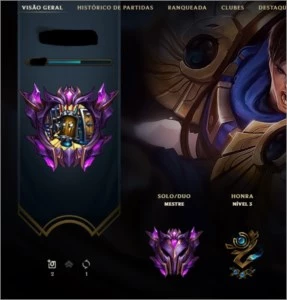 Conta no Mestre League of Legends LOL