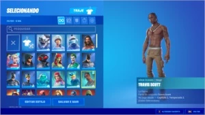 conta fortnite travis scott e minty