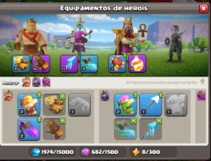 CV 11 + passe ativo + Paisagem - Clash of Clans