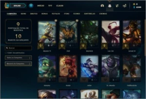 Conta ouro 4 com 3 skins e 21 champs - League of Legends LOL
