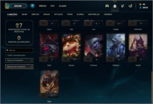 Conta Unranked com 26 Champs e 15 Skins - League of Legends LOL
