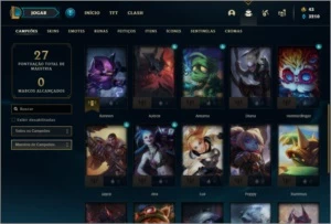 Conta Unranked com 26 Champs e 15 Skins - League of Legends LOL