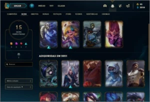 Conta Unranked com 26 Champs e 15 Skins - League of Legends LOL