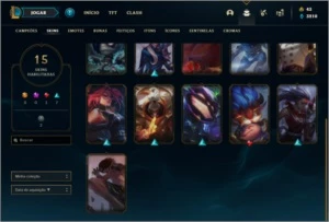 Conta Unranked com 26 Champs e 15 Skins - League of Legends LOL