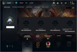 Conta Unranked com 26 Champs e 15 Skins - League of Legends LOL