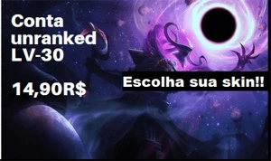 conta unranked, ESCOLHA SUA SKIN - League of Legends LOL