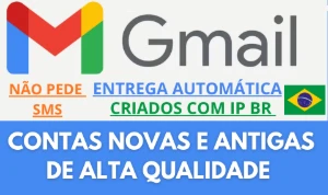 Contas Google/Gmail Br Novas E Antigas de Qualidade - Outros