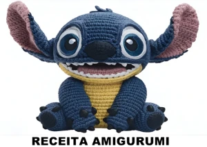 Receita em PDF - Stitch Amigurumi Crochê