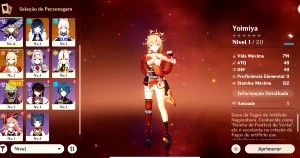✨GENSHIN IMPACT CONTA COM YOIMIYA KOKOMI YELAN AR10 ✨
