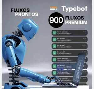900 fluxos premium prontos typebot