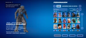 Desapego Conta +300 Cosméticos Fortnite
