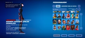 Desapego Conta +300 Cosméticos Fortnite