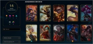 Elo aleatório com 3.250 RP, 50 Champs, 16 Skins, 2 Skins Ult - League of Legends LOL